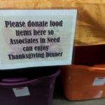 walmart-donation bins for staff