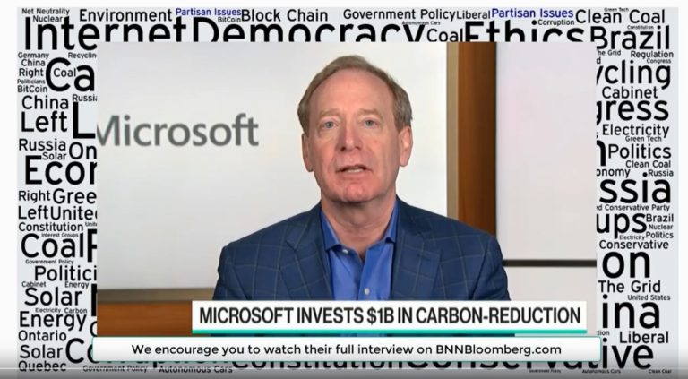 Microsoft Invests 1 billion dollars into carbon reduction
