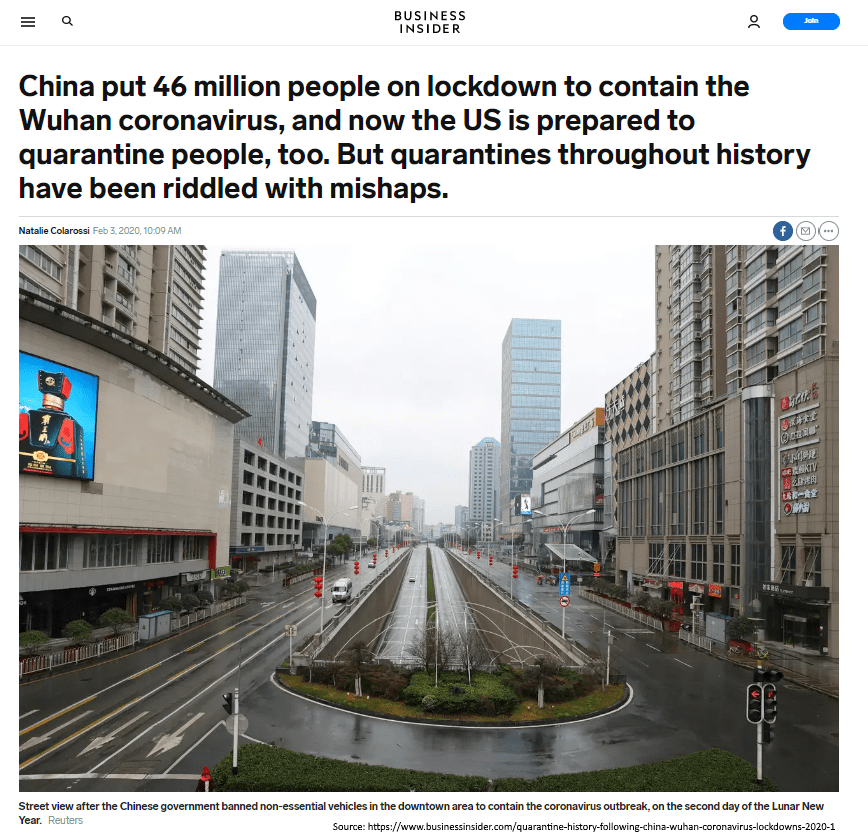 China Lockdown 46 million people in Quarentine - Coronona Virus