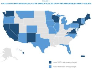 100 percent clean energy by us state