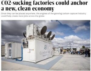 carbon removal - direct carbon capture factory