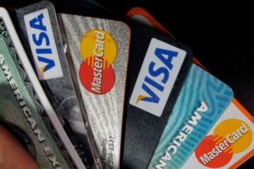 credit cards in hand