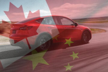 tesla model y chinese made in canada